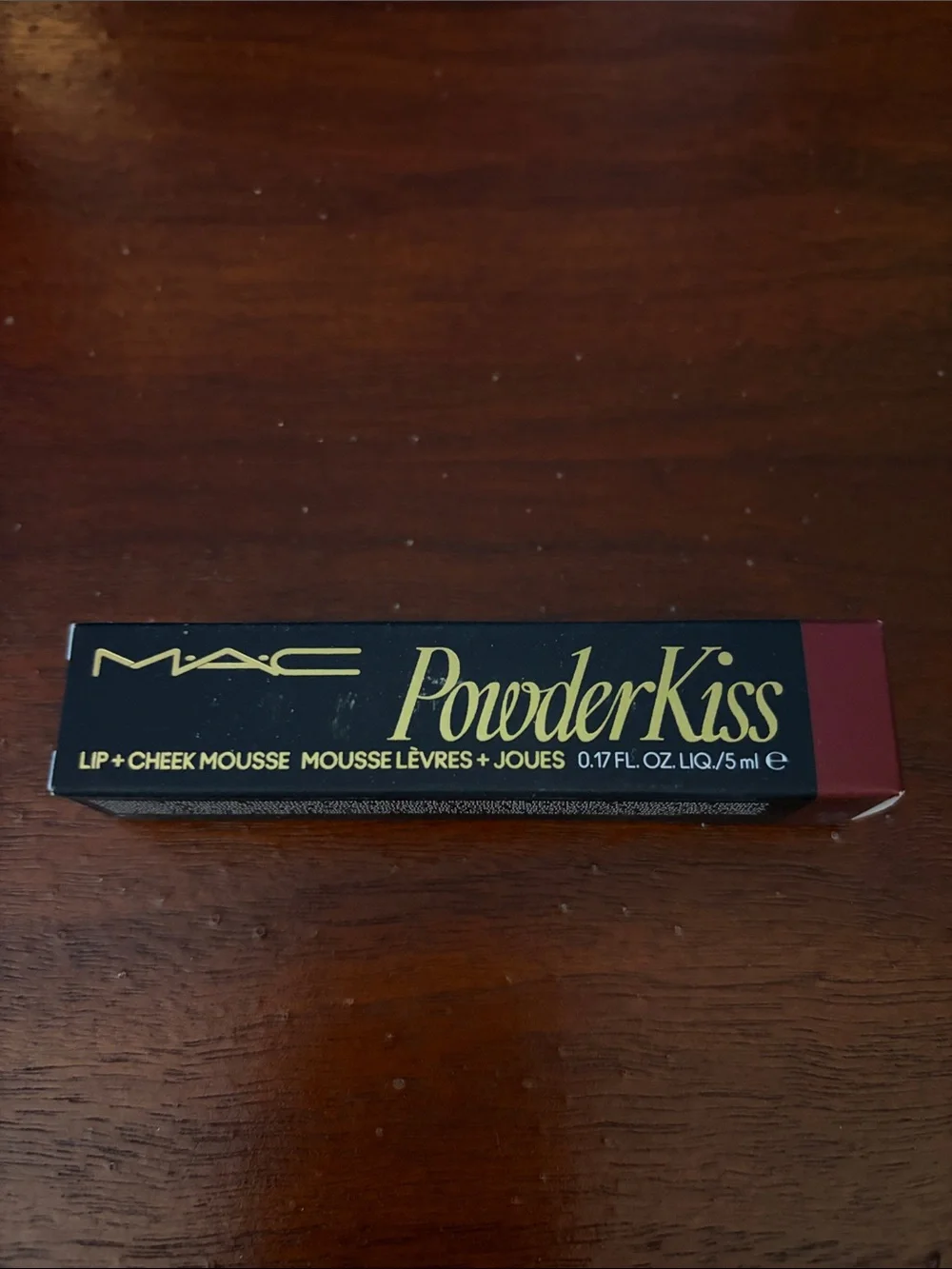 MAC Cosmetics Powder Kiss Lip + Cheek Mousse - Deep Wine “ Pretty Pleats!”